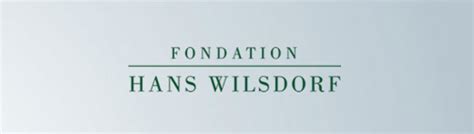 hans wilsdorf foundation.